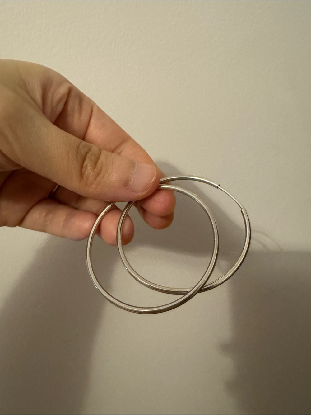 Sterling Silver Hoops - Picture 5 of 5